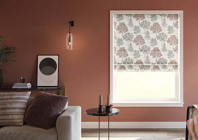 Coppice Faux Silk, Ginger - Twist&Fit Roman Blind - Image 3